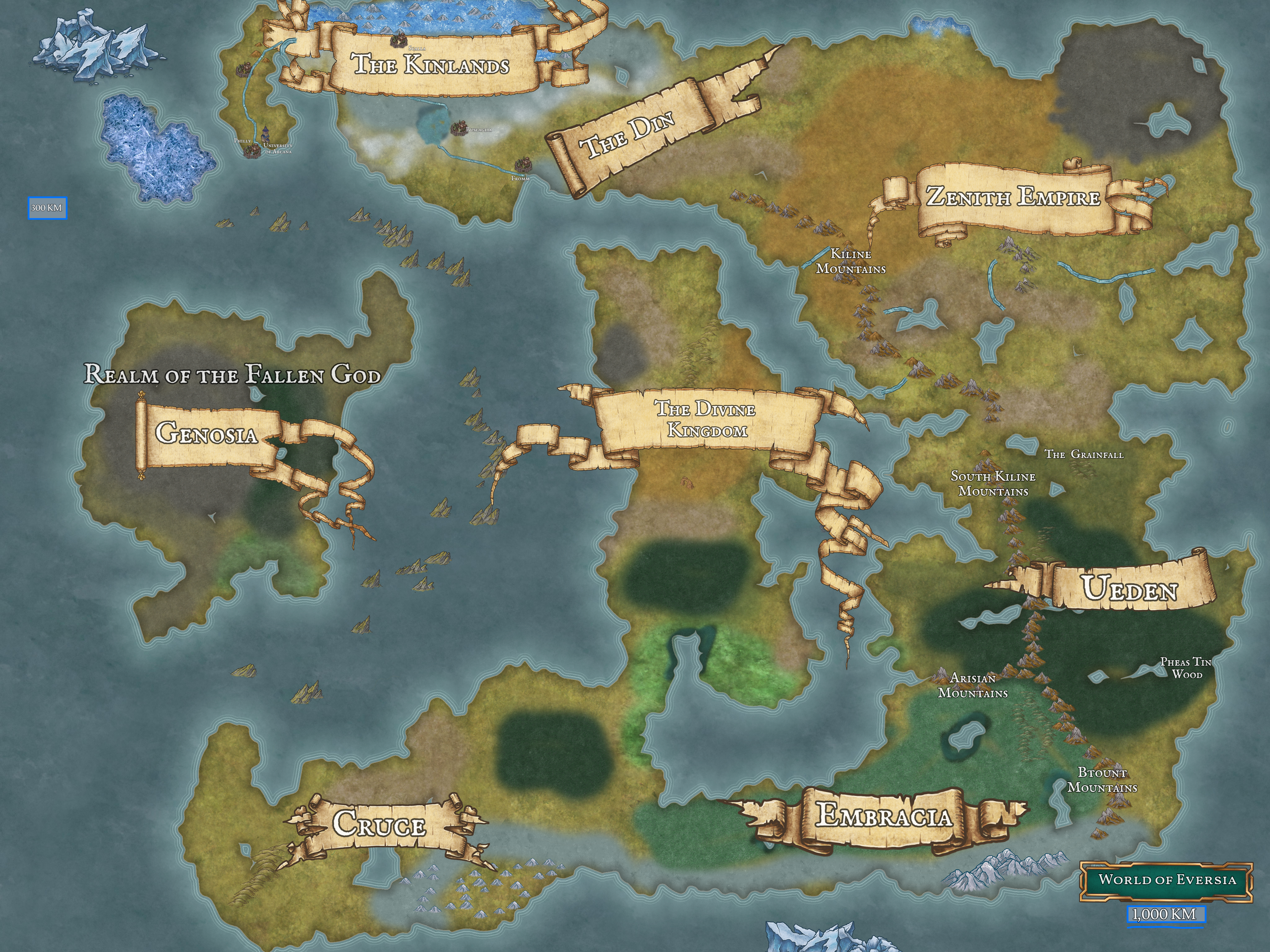 Map of Eversia — PNG