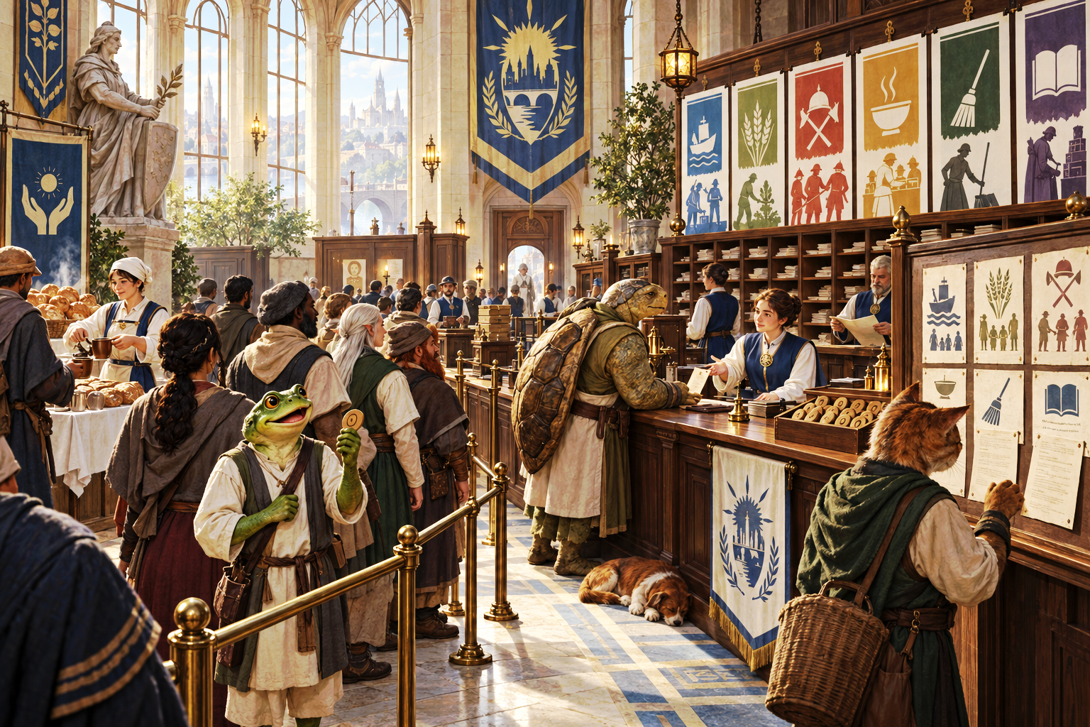 The civic work hall